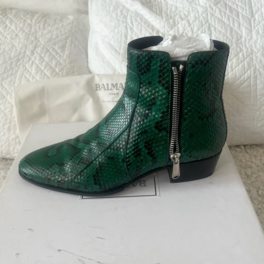 Balmain Python Boots - Picture 3 of 4